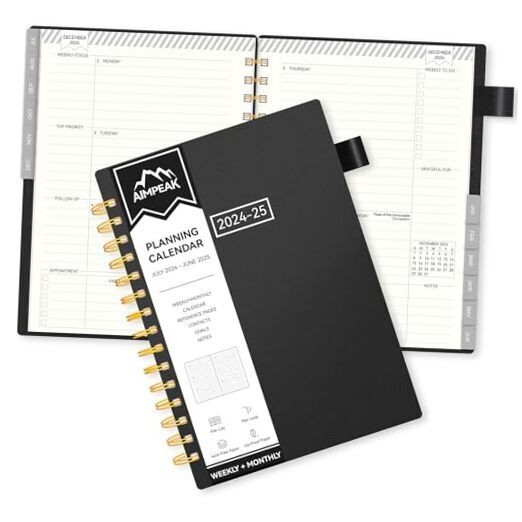 Planner 2024-2025, 2024-2025 Planner Weekly and Monthly, 5.5
