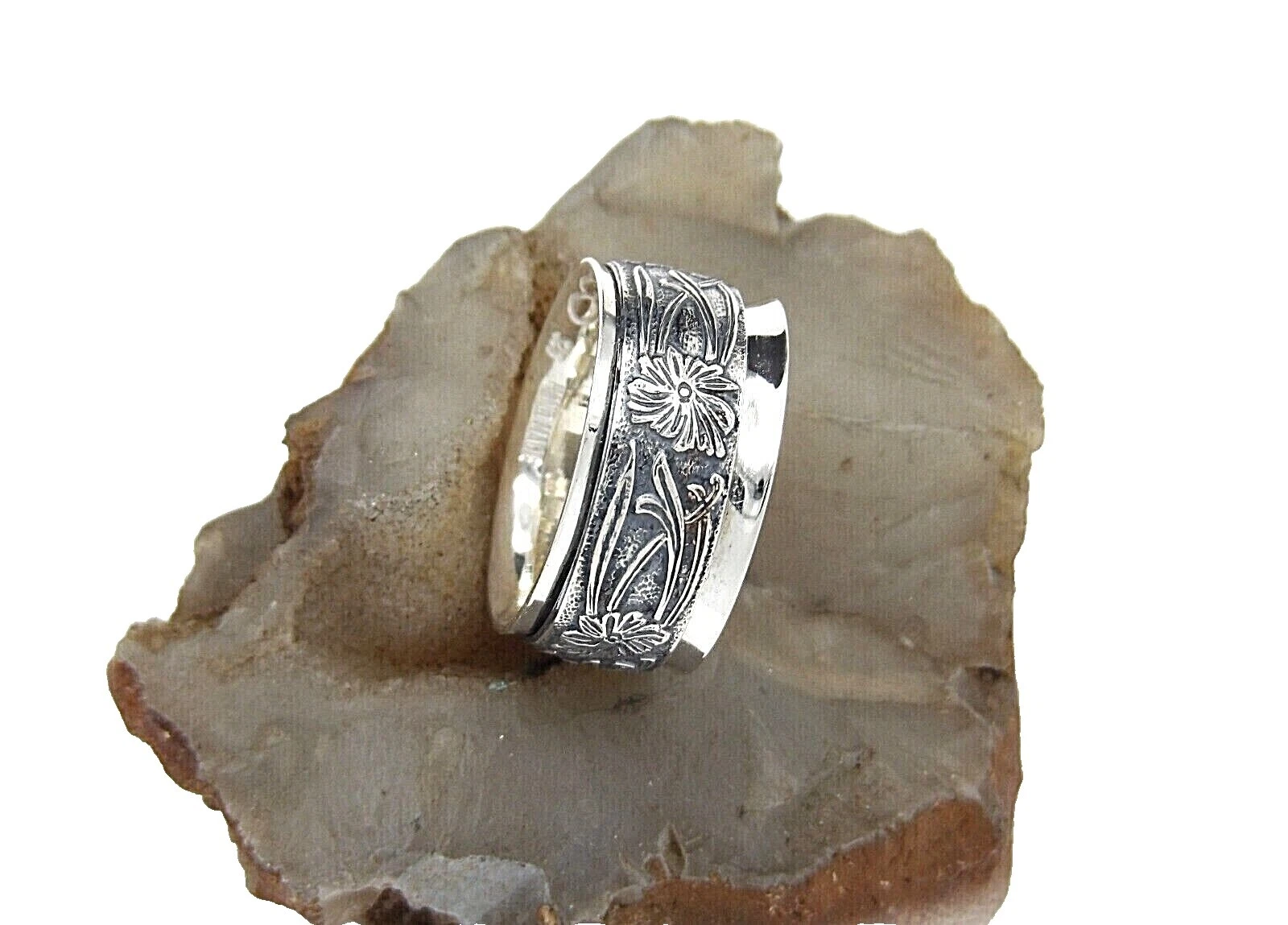 Spinner without Stone Sterling Silver Handcrafted Rings