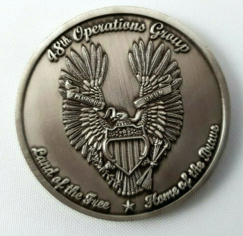 48th Operations Group Challenge Coin United States Air force - Liberty july 1776