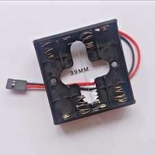 4 Slots AA Battery Holder Case With Plug  in Wire, Universal Replacement Battery