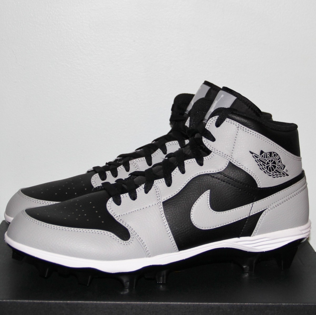 Jordan 1 Mid TD Shadow 2.0 Football Cleats Men 14 FJ6805-002 Black