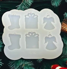 Handmade 6 Ornament Set Silicone Mold For Resin