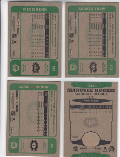 18/19 OPC Montreal Canadiens Retro 4 card lot incl. RC - Benn Shaw + - Picture 2 of 2