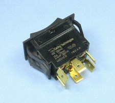 Carling MOMENTARY Rocker Switch DPDT 15A 250Vac, 125VAC 30VDC (ON) OFF (ON)