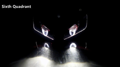 Hi/Lo Beam LED Red Devil Eye Headlight Assembly Fit For Honda CBR1000RR 04-06 - Picture 11 of 23