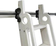 Stand Up Black Rolling Library Hardware,Tensible Sliding Roller(No Ladder)