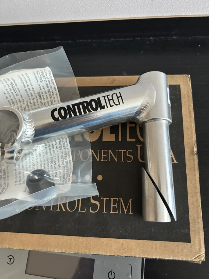 New Control Tech Road Stem 25.4/1" 120mm -15° Stem Silver Quill NOS - Image 2 of 4