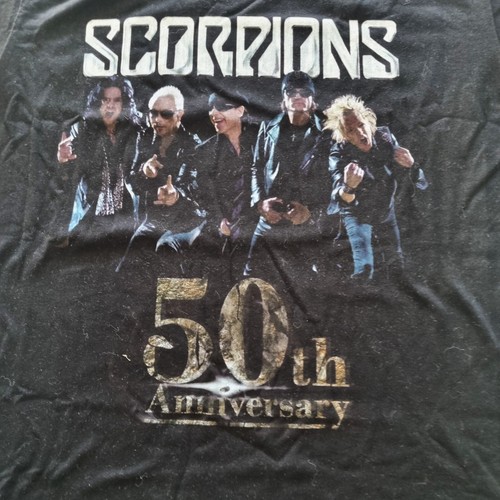 Scorpions Return to Forever 50th Anniversary Official Tour T-Shirt Gildan Size M - Picture 1 of 5