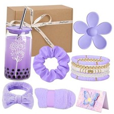 Birthday Gifts for Teen Girls Women, Tween Girls Happy Birthday Gifts Purple