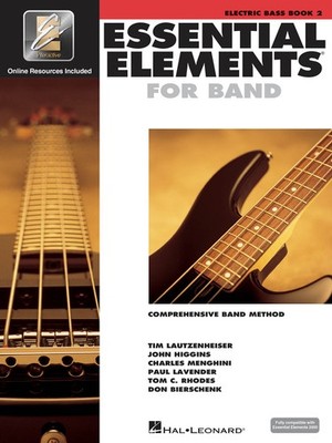Essential Elements for Band Electric Bass Guitar Book 2 Lessons Online Media