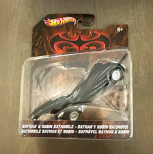 Hot Wheels Batman Batman & Robin Batmobile Black Diecast 1:64 Unopened Box