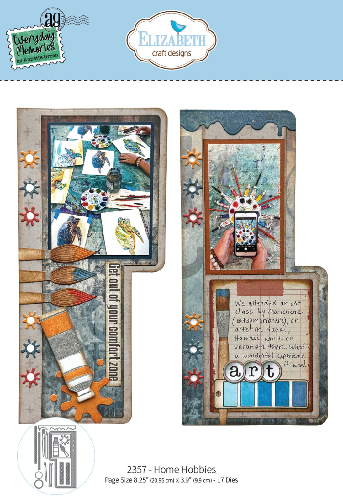 Elizabeth Craft Designs Metal Cutting Dies Rest Relaxation Home Hobbies  2357