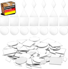 Kleine Dekospiegel Set für DIY Wanddekorationen 200 Stück selbstklebend