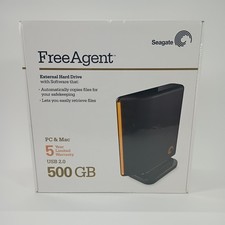 Seagate Free Agent 500 Gb External Hard Drive Backup Retro Memory USB 2.0 NEW