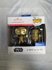 Hallmark Funko Pop Star Wars C-3PO R2-D2 Ornament 2-Pack 2022 Walmart Exclusive