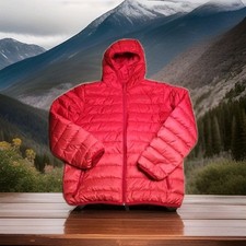 Eddie Bauer Jacket Kids 14/16 Youth Ombre Puffer Down Reversible Zip Hooded