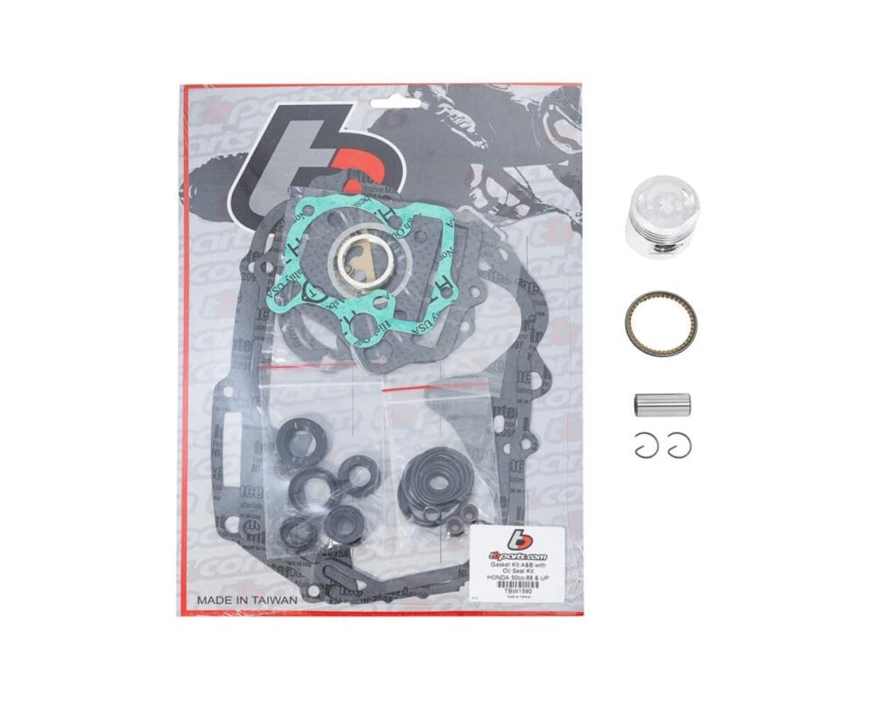 TB Parts Piston & Gasket/seal kit - CRF50, XR50, 1988+ Z50R