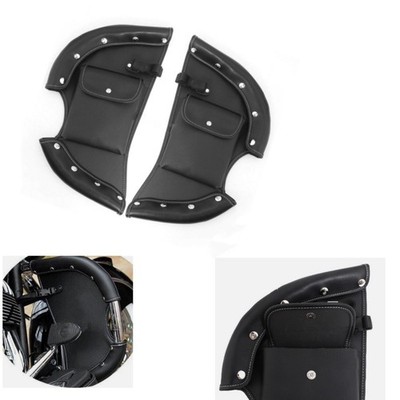 Black Lower Chap Leg Warmer Wind Deflector For Indian Chief Chieftain Roadmaster