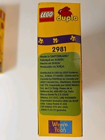 Vintage Lego DUPLO 2981 Winnie the Pooh  1999 NEW Unopened&nbsp;8PC Set 1.5-6Y