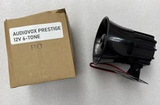 NEW AUDIOVOX Universal 12v DC Car Alarm Security 6-Tone Siren 6 Tone LOUD