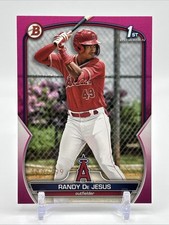 2023 Bowman - Prospects Randy De Jesus #BP-19 Fuchsia /299 (RC, SSP) Angels