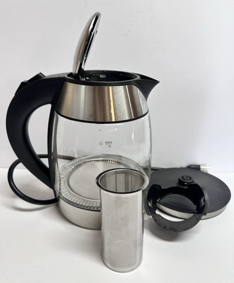 Tetera eléctrica Brentwood 1,8 L (8 tazas) infusor de té extraíble KT 1960BK Foto 3 de 4
