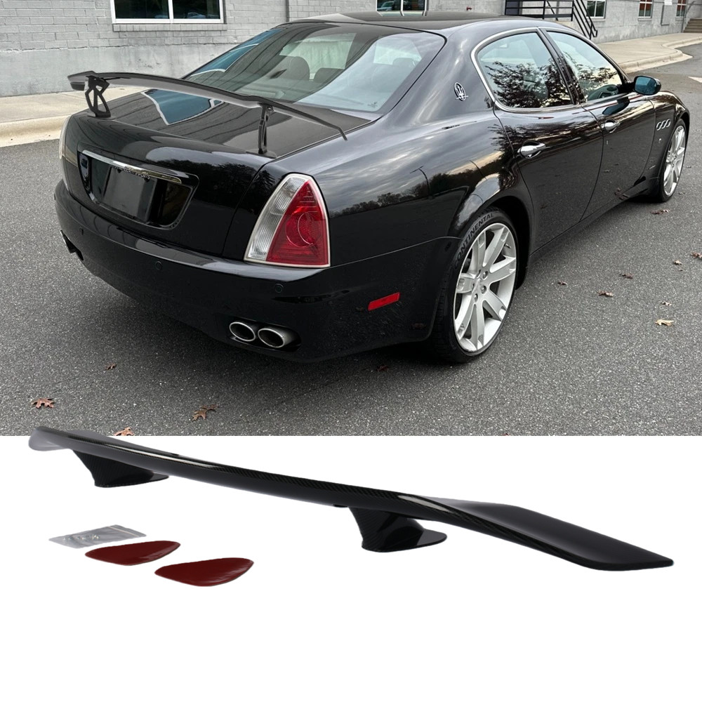 Carbon Fiber Trunk Spoiler Lip Roof Tail Wing 55'' For Maserati Quattroporte