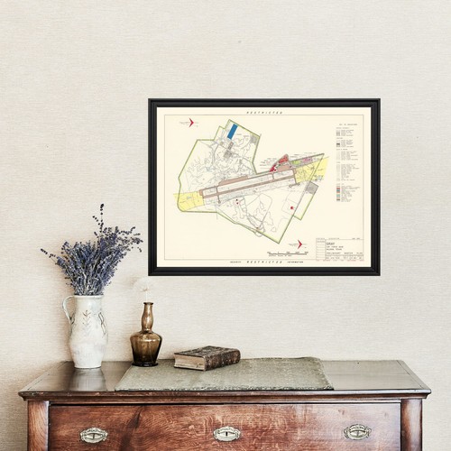 Old Map of Gray Air Force Base, TX 1951 - Vintage Gray Air F - Picture 4 of 29