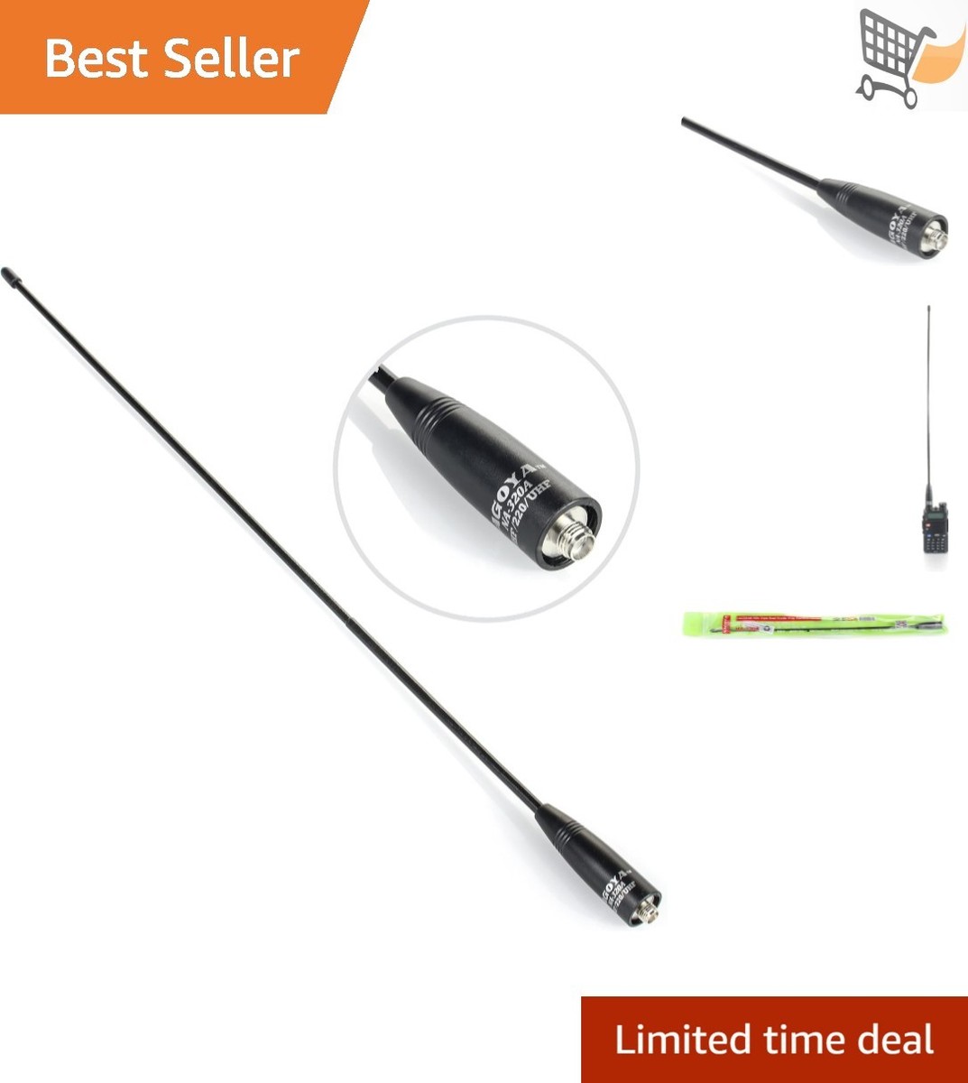 Tri-Band GSM Antenna 2M-1.25M-70CM VHF/UHF Compact Outdoor Signal
