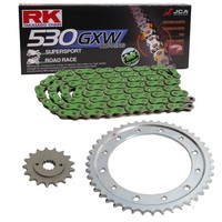 Kettensatz Triumph Tiger 900 93-98 Kette Rk Mm 530 Gxw 114 GrÜN Offen 18/48