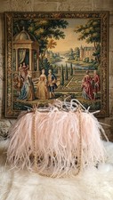 Pink Feather Clutch Bag Gold Chain Shoulder Strap Detachable Rhinestone Clasp