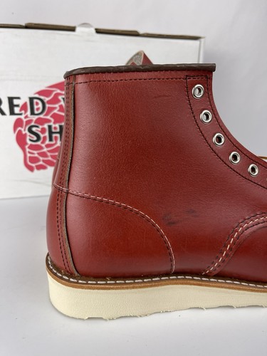 Botas Red Wing Heritage Puntera Moc 8875 9 D Clásicas Rojo Oro Russet Etiqueta de Perro Limitada - Imagen 4 de 14