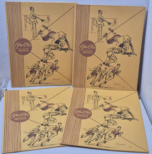 Lot of 4 Vintage Pee-Chee All Season Portfolio Folder Mead Sports Football Track