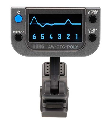 Korg AW-OTG-POLY Polyphonic Clip-On Tuner for Guitar OLED Display
