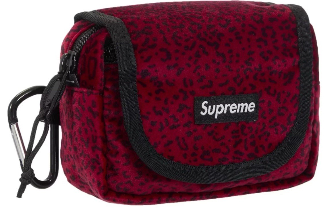 バッグ supreme Velvet Mini Pouch Tan Leopard Supreme Velvet Mini Pouch Red Leopard Tan Leopard 3colors FW25 | eBay