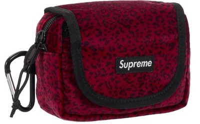 Supreme Velvet Mini Pouch Red Leopard Tan Leopard 3colors FW25 | eBay