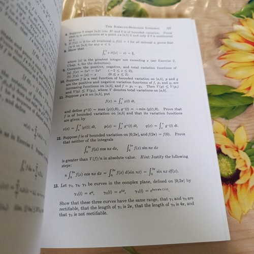 Principles Of Mathematical Analysis - W. Rudin - Ed. McGraw Hill 1964 - Foto 6 di 7