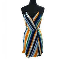 NWT Spaghetti Strapped Multicolored Beach Dress by Monteau -size L