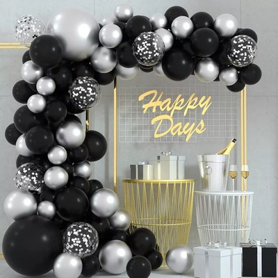 Retro Ballonbogen Set + Ballongirlande Geburtstag Hochzeit Babyparty Deko