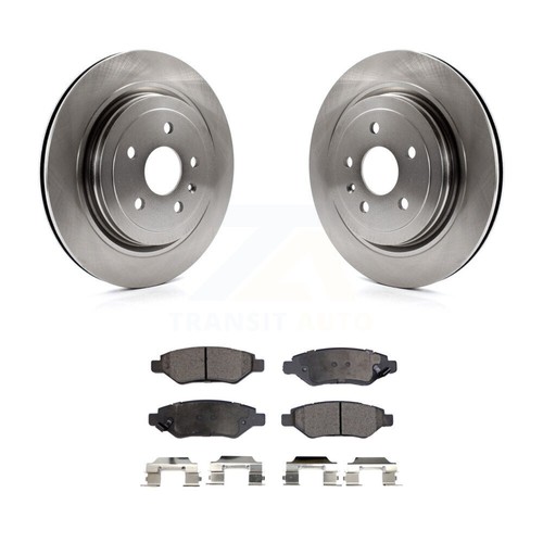 Rear Disc Brake Rotors And Ceramic Pads Kit For Cadillac CTS K8T-101677 - Picture 7 of 11