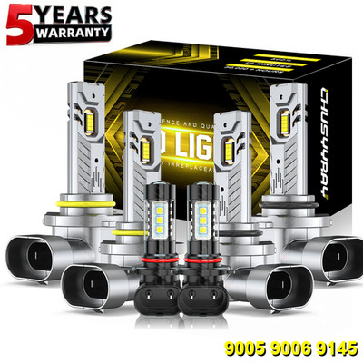 For Toyota 4Runner 2003-2005 6500K LED Headlight + Fog Light Combo 6x Bulbs Kit