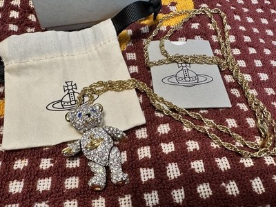 Genuine RARE Vivienne Westwood World's End Gold Large Teddy Bear