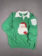 Vintage 80s Made In USA Appliqu Christmas Sweatshirt XL