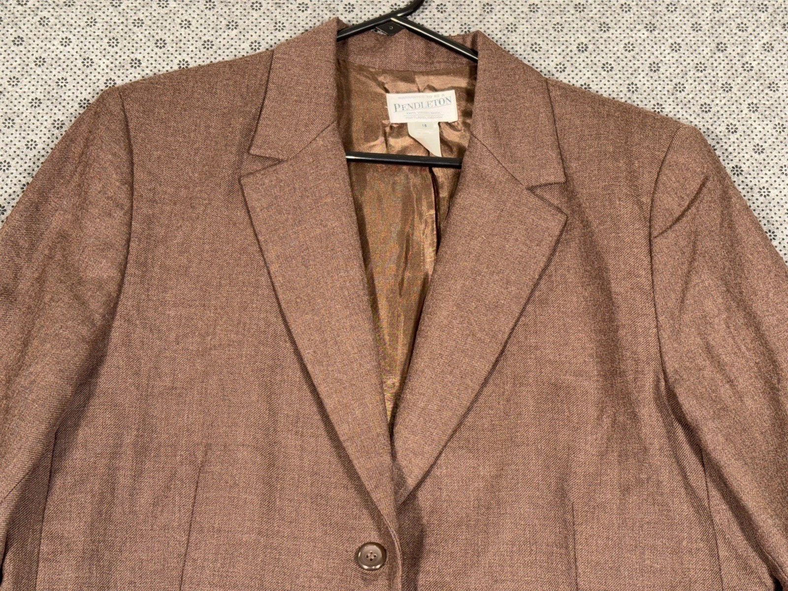 VTG Pendleton Blazer Jacket 2 Button Virgin Wool … - image 1