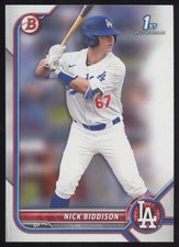 2022 Bowman Draft #BD-165 Nick Biddison  Los Angeles Dodgers