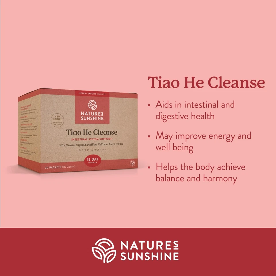 Nature's Sunshine Tiao He Herbal Cleanse | Limpiar y Desintoxicar el Colon Foto 2 de 4