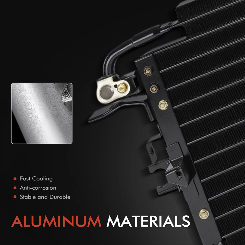 Condensador de aire acondicionado para camioneta Toyota 1994-1995 L4 2,4 L V6 3,0 L 8846035130 con soporte Foto 2 de 4