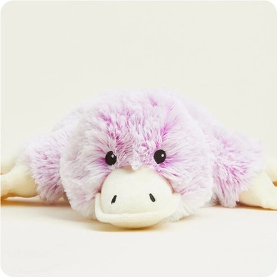 Warmies Purple Platypus - Plush Animal Microwavable Freezable Lavender Scented