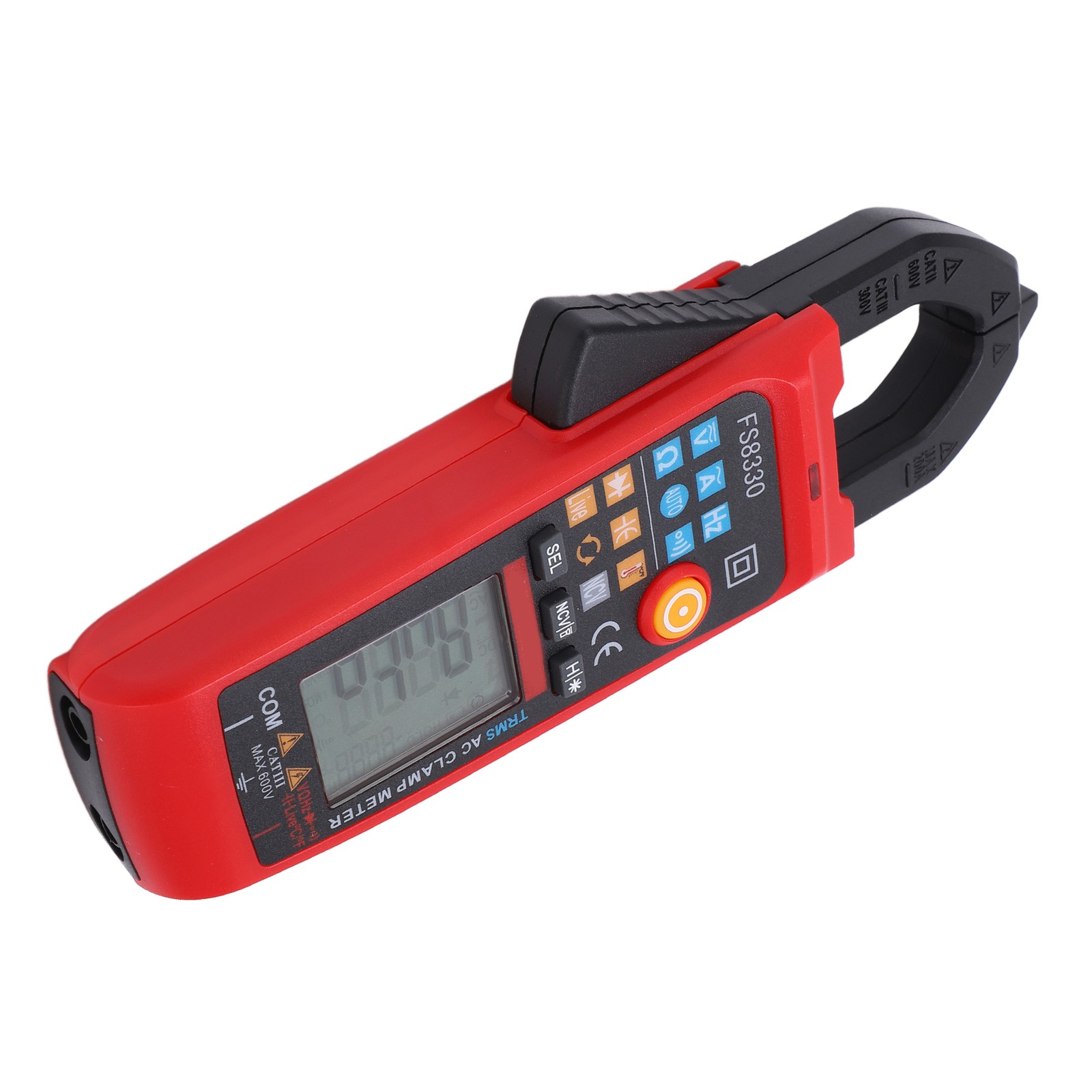 FS8330 Clamp Meter Digital Multimeter 200A/600V Voltage Tester With Overload