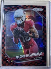 2025 Marvin Harrison jr Red & Black Checker Prizm SSP